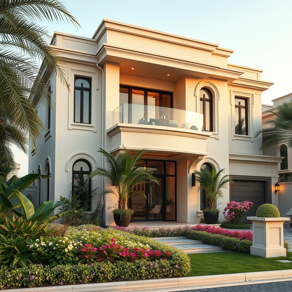 Agente imobiliário moradia luxo Dubai clientes portugueses jardim documentos compra