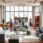 Modern Dubai flatshare shared apartment young international professionals